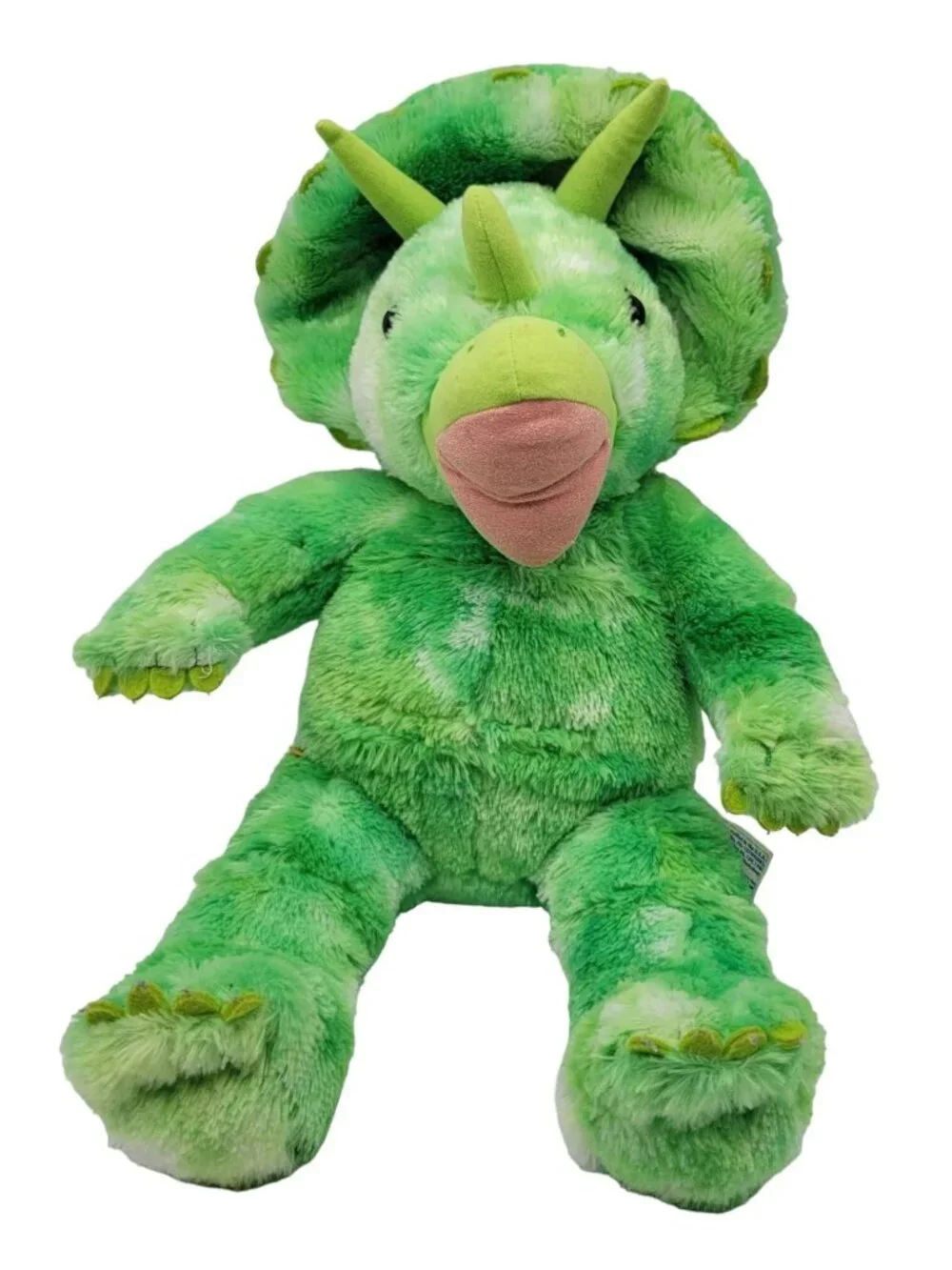 Build a Bear Triceratops Dinosaur Plush Green 19